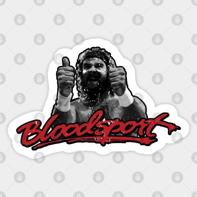 Bloodsport Jackson Sticker by Oh Creative Works